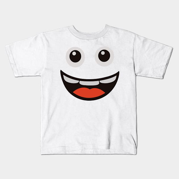 Snow makes me this Happy, Silly Funny Joke Kids T-Shirt by RuftupDesigns